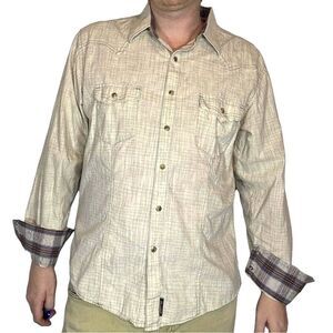 Wrangler - Pearl Snap Western Shirt Size Large